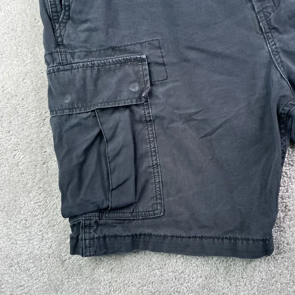 Levis Shorts Mens 36 Grey Cargo Utility Ripstop Tactical Flap Pockets‎